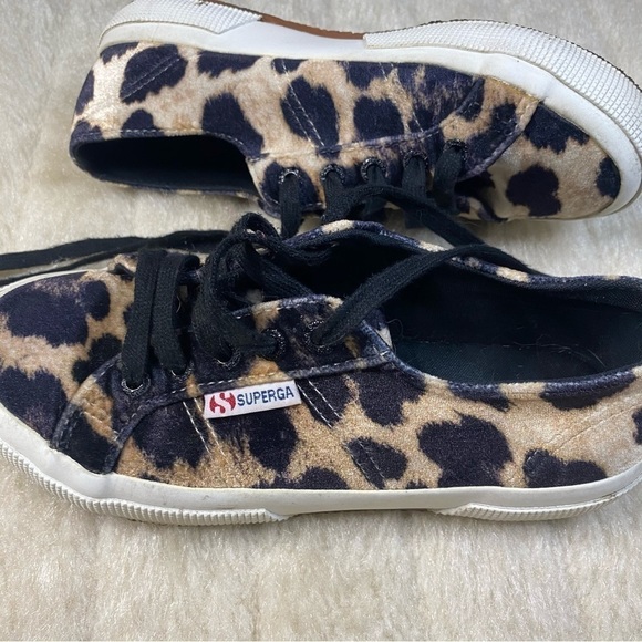 𝅺superga Velvet Leopard Print Sneakers - Picture 8 of 8